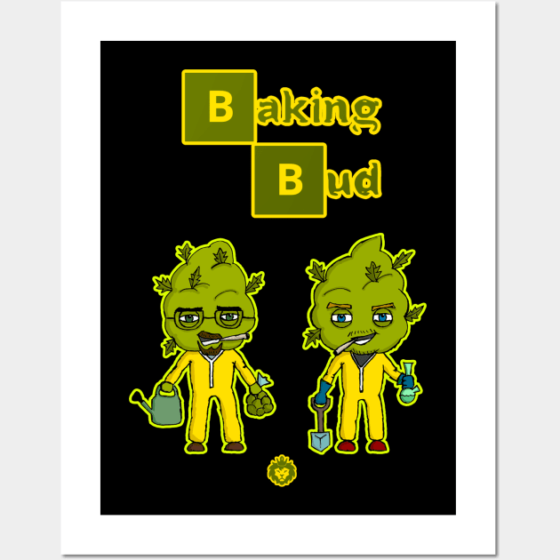 Baking Bud tv series weed parody Wall Art by GreenKing